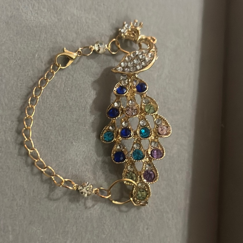 Peacock bracelet